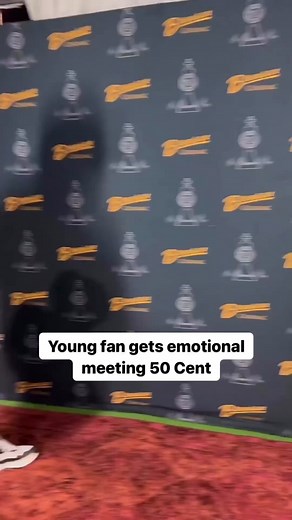 A fan gets emotional meeting 50 Cent #50cent