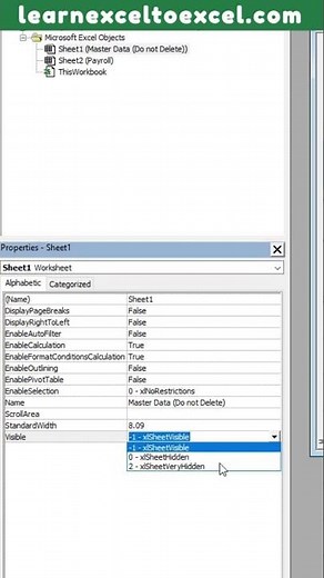 Excel Trick: How to Hide / Very hide #Excel worksheets - How to Unhide Hidden and Very Hidden Sheets