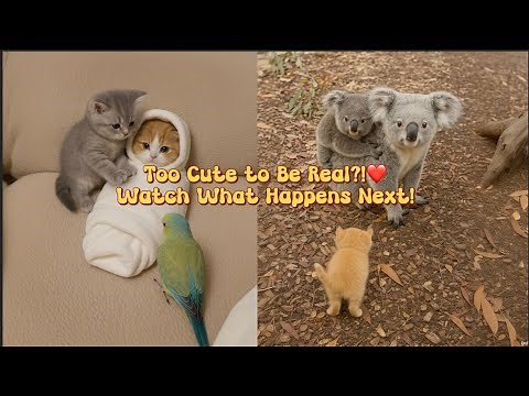 Adorable Kittens Playing Together