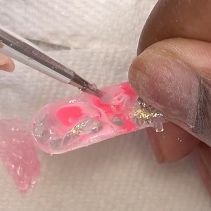 These Pretty in Pink Nail Extensions Are So CUTE 😍 | Longhairprettynails