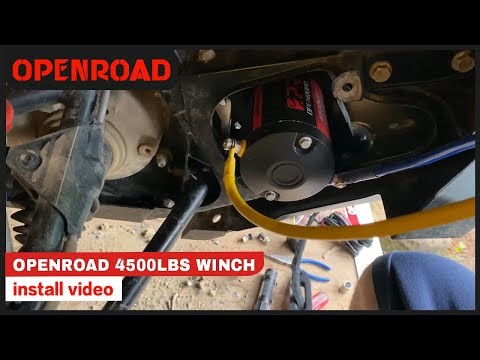 OPENROAD 4500lbs winch Installation Video