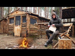 Alone at Home in a Log Cabin in the Forest, Woodwork | The Forest Kitchen | Kitchen Board From Birch