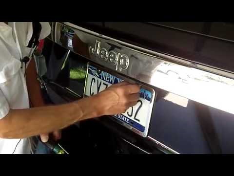 2 steps Installation AntiTheft Screw Covers - License Plate Frame