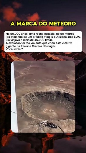 A cicatriz de 50.000 anos que um meteoro deixou na Terra. #mistérios #curiosidades