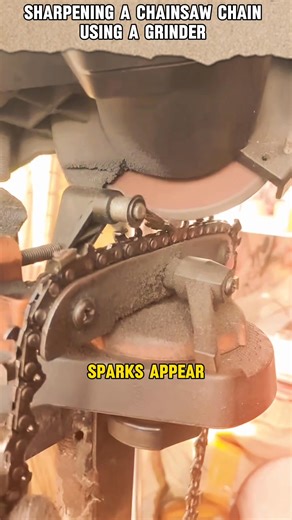 6.3K views · 12 reactions | sharpening a chainsaw chain using a grinder #chainsaw #chain #sharpening #machine #trending | M-Tube TV | Facebook