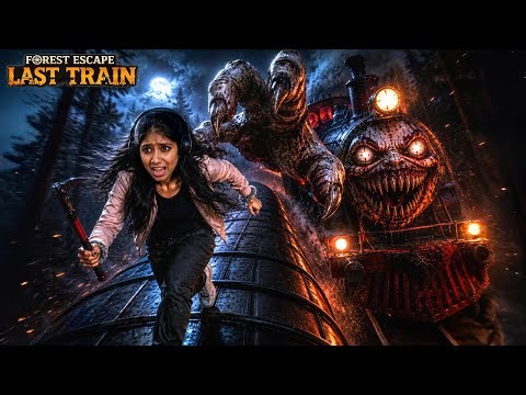 ESCAPE FROM THE HAUNTED FOREST USING A CURSED TRAIN! 🚂😱