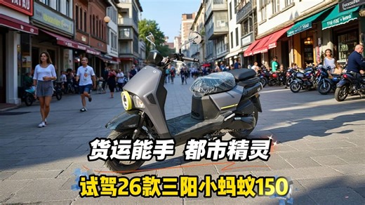 货运能手，都市精灵！试驾26款三阳小蚂蚁150……