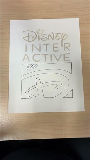 Disney Interactive Logo with Drawing & Markers #disneyinteractive