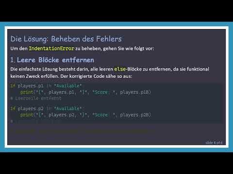 Verstehen des Python IndentationError: So beheben Sie das Problem „Expected an Indented Block“