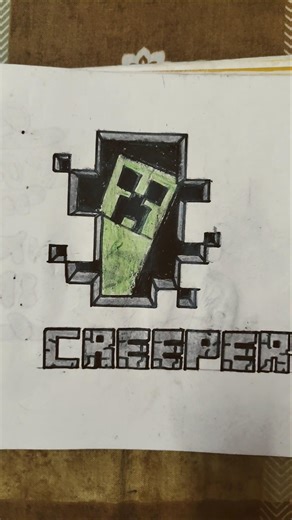 Minecraft | Creeper Drawing 🙂......