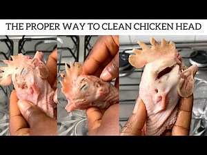How To Clean Chicken Head | The Proper Way To Do It