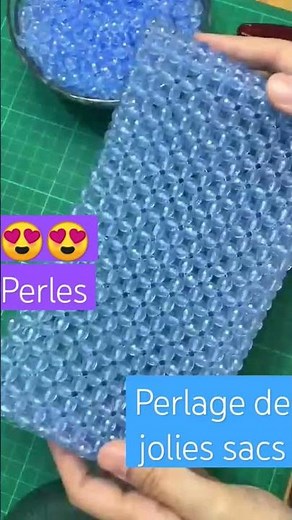 Bags in pearls, comment fabriquer un sac en perles, jolies objets en perles