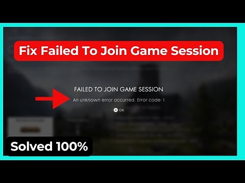 Battlefield 1: Failed To Join Game session (Quick fix)
