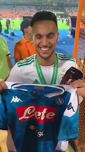 Adam #Ounas campione d'Africa ma sempre con l'azzurro nel cuore! #ForzaNapoliSempre 🏆💪💙 | Tifoseria Partenopea 1926