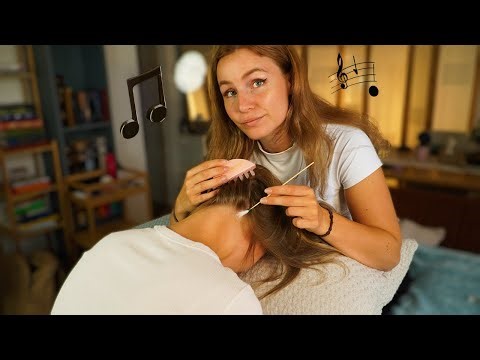 ASMR Your MOM Sings to YOU while BRUSHING HAIR in a Lap | Billie Eilish, Ben Howard, Gigi Perez