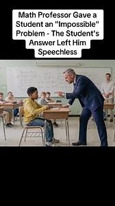 54K views · 902 reactions | P3 Math Professor Gave a Student an "Impossible" Problem - The Student's Answer Left Him Speechless | Unheard mysteries | Facebook