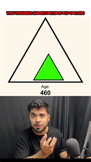 This Triangle Shows How Old Are You 😱 #shorts #facts #age #madash #madash_official #quiz #illusion | MadAsh