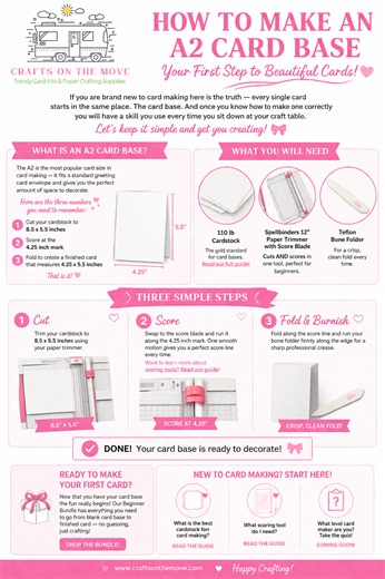 How to Make Your First Card Base — Beginner Card Making Tutorial