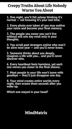 Creepy Truths About Life That Will Change How You See Everything | Dark Psychology