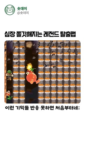 심장 쫄깃해지는 레전드 탈출맵 #마리오 #슈퍼마리오