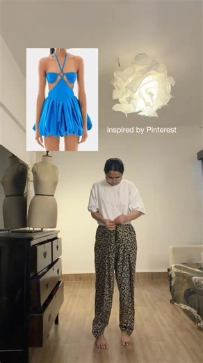 Salwar into a dress ✂️ #upcycling #unbelievable #sewing #dress