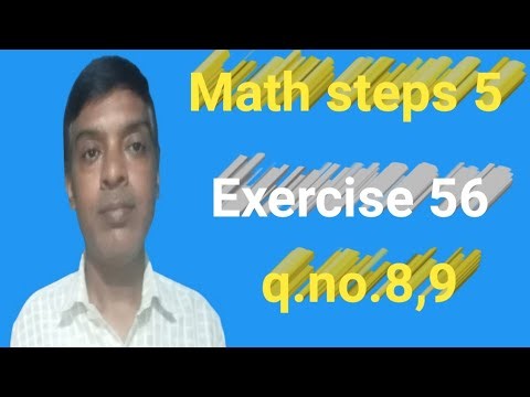 #maths Math steps 5 exercise 56 q.no.8to9 June 2026