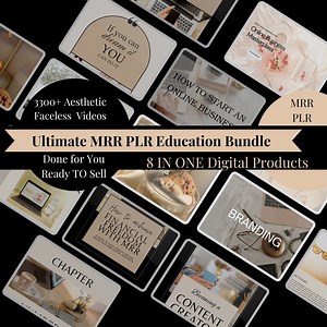 Ultimate Branding Course MRR PLR Digital Products, Master Resell Rights, Aesthetic Faceless Videos, Ultimate PLR Business Bundle, Mrr Bundle - Etsy Australia