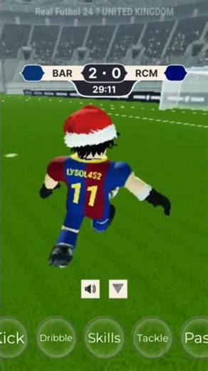 low driven shot in rf24 #football #roblox #rf24 #shorts