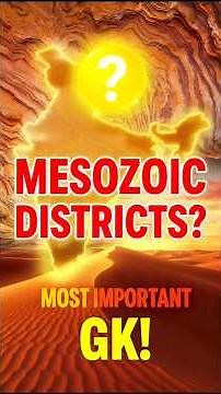 RPSC Most Asked "Mesozoic Era Rocks" सही जवाब?#shorts