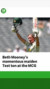 14K views · 530 reactions | The first Australian woman to score a century in all three formats.  Take a bow, Beth Mooney. Here’s the historic moment she scored her Test century at the MCG, as it happened. 朗 Hear every ball via the pink Women’s Ashes button on the ABC listen app: ab.co/ABCListenApp Live blog: https://ab.co/4gotl1t | ABC Sport | Facebook