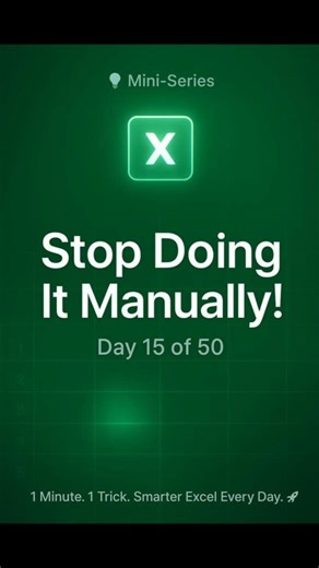 Stop Typing Serial Numbers in Excel! Use This 1-Second Shortcut 😱🔥 #exceltips #shorts