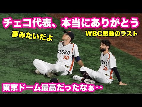 チェコ代表、様々な想いに浸る選手達。勇気と感動を本当にありがとう!チェコ対オーストラリア in東京ドーム最終戦