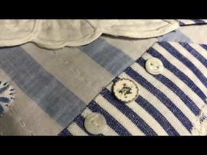 Easy slow stitch project - fabric envelope for your sewing projects, journal or treasures - part 3