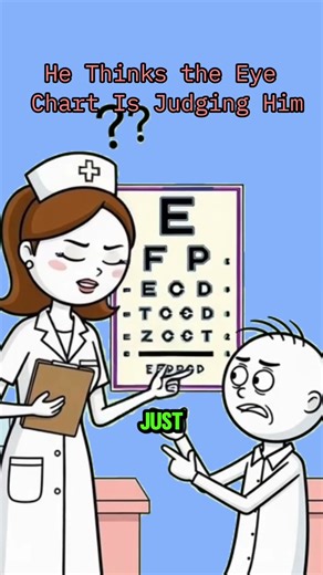 The eye chart is roasting me 💀 #shorts #foryourpage