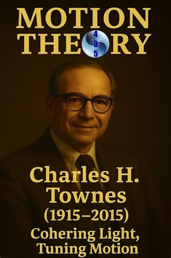 Charles H. Townes (1915–2015) — Cohering Light, Tuning Motion