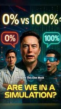 Physicist Says 0% vs Scientist Says 100% 😱 Are We In A Simulation? #shorts #scifi #ai #science