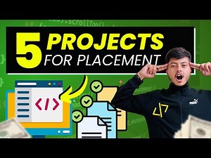 Projects for Placement | How to Create Advance level project as a beginner within a week