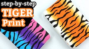 How to Paint Tiger Stripes with Paint Pens - Rock Painting 101