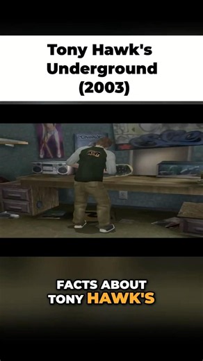 3 Useless Facts About Tony Hawk's Underground #tonyhawk #gamingfacts #nostalgia #gaming #shorts