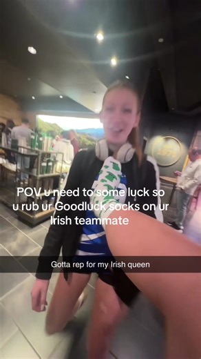 My team rubbed my socks before the game @F I O N A B R A D Y #irish #sports #fyp #blowup #viral