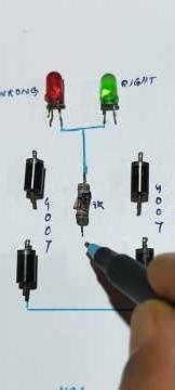 How to make//polarity tester circuit//DC positive and nagative finder #electronic #youtubeshorts