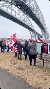 3.5K views · 3.3K reactions | Give peace a chance ✌️ People in Canada and the United Staes showing some love to each other from across the St Claire river. Love to see it  | Damon Bennett | Facebook