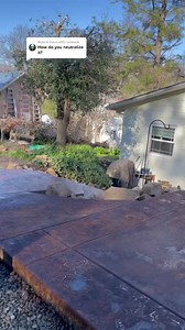 16K views · 175 reactions | How to neutralize your acid on concrete! Acid staining concrete is one of the tougher stains of decorative concrete. #fyp #concrete #construction #concretelife #concretecoatings | DIY Coach Co. | Facebook