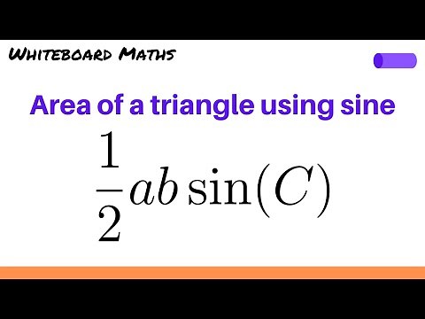 Area of a triangle using sine