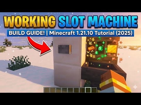 BEST Working Slot Machine Build Guide! | Minecraft 1.21.10 Tutorial (2025)