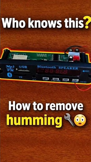 These MP3 boards are HUMMING! 😳 Can anyone fix this? #diyelectronics #humming ‪@diysoundandtech‬