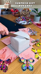 52K views · 173 reactions | Flying Butterfly Gift Box Cake! Unwrap the magic of this enchanting treat 曆 | Chefclub GruB | Facebook