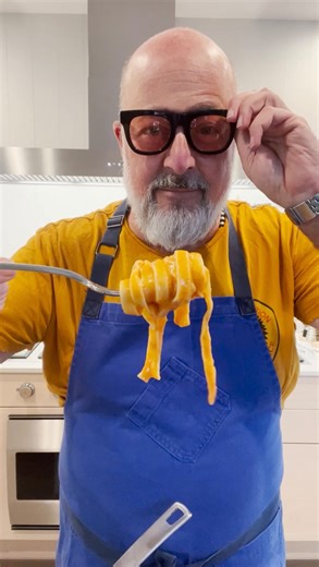 Shrimp Bisque, but make it pasta! 🦐🍝 If there is a more elegant or delicious way to utilize food waste, I don’t know what it is. Subscribe to watch this week’s new Substack recipe, where we’re sharing sustainable ways to repurpose veg scraps, shellfish shells, and any other goodies you may have laying around your kitchen. Subscribe at the link in my bio! | Andrew Zimmern