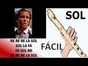 Sigma boy, flauta dulce fácil, tutorial animación, easy flute recorder