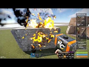 RUST: How to splash armored walls through a layer of walls and roofs in front of them exploit/glitch